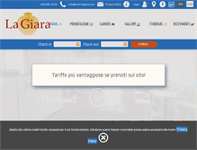 Tablet Screenshot of hotel-lagiara.com